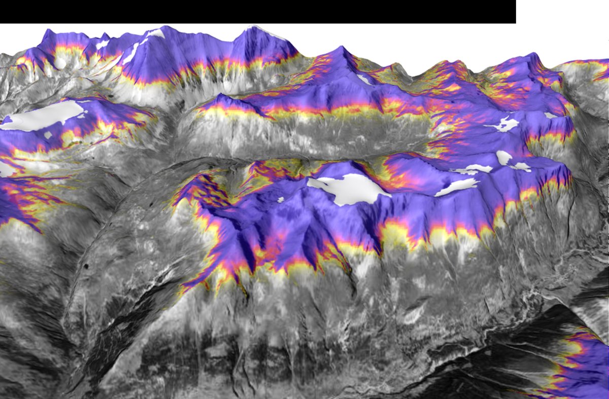 Permafrost Favourability Index, French Alps